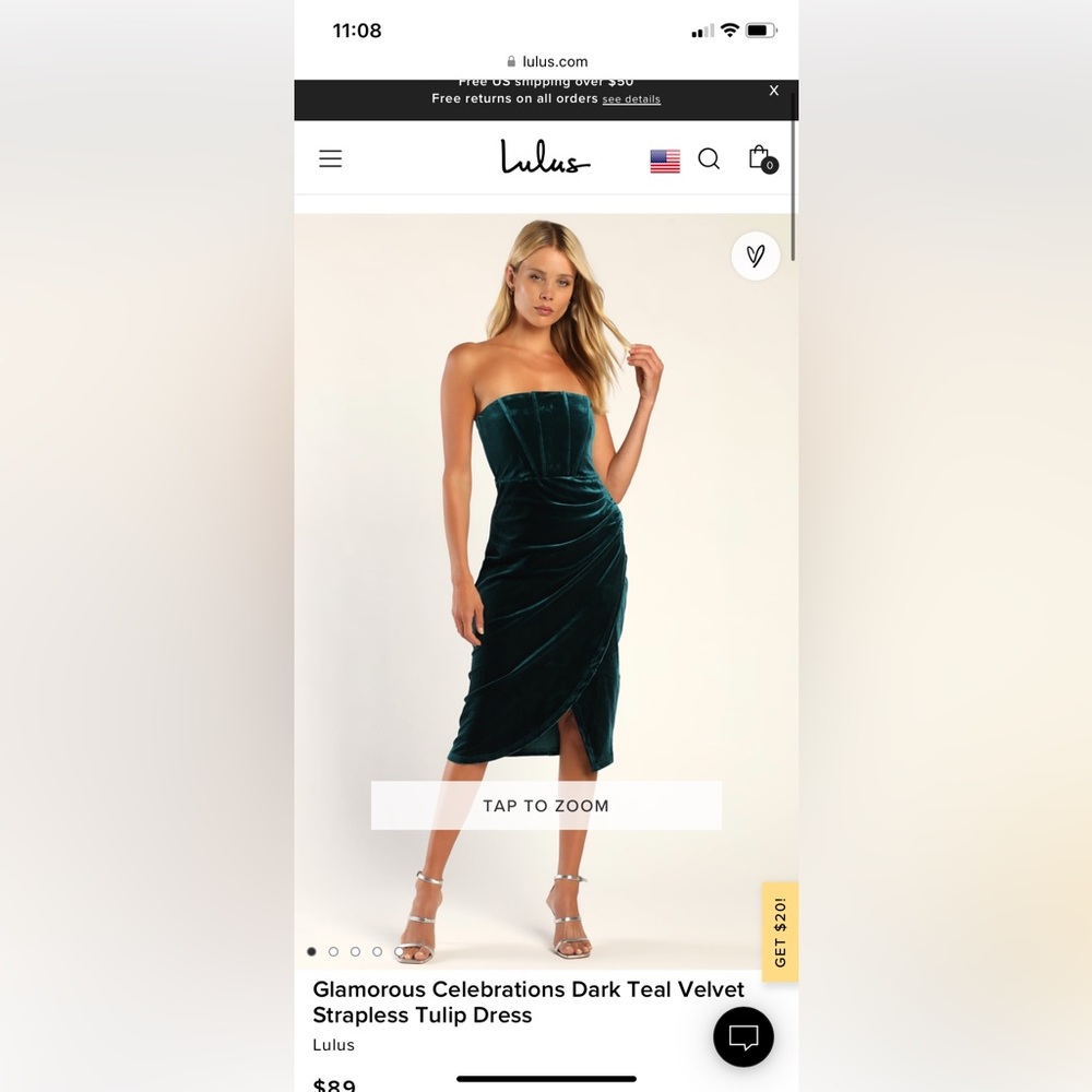 ASOS Strapless Dress